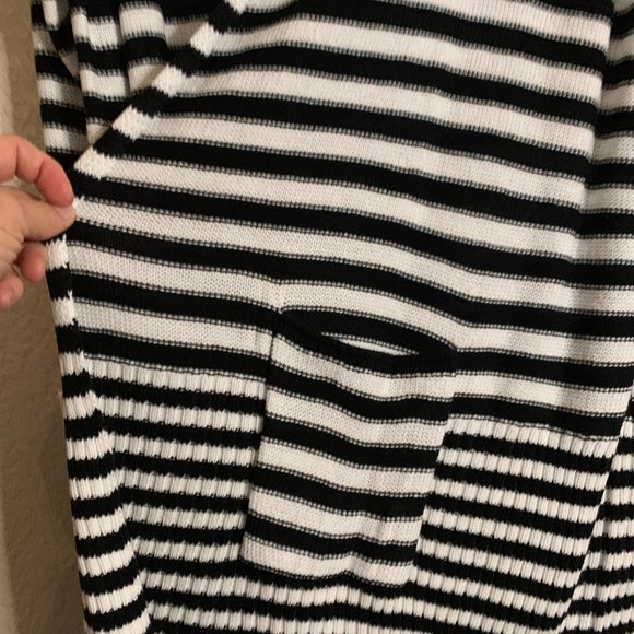NWT Lane Bryant Stripe Long Line Open front sweater - size 22/24 - Picture 6 of 6